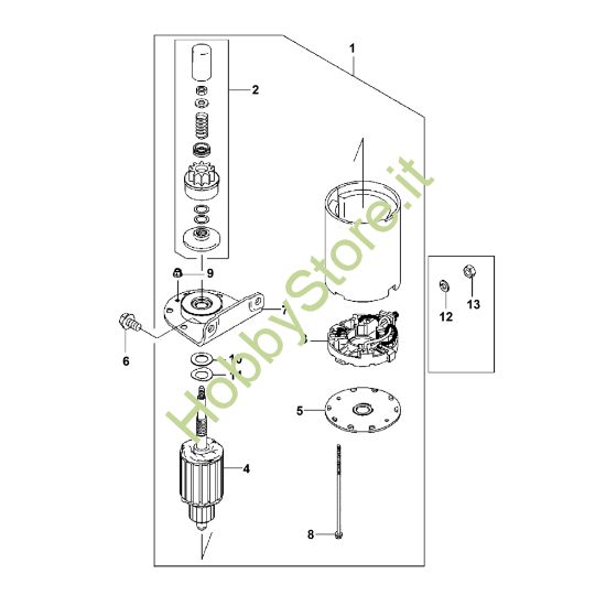 Picture of L - Motorino d'avviamento FH580V-AS51